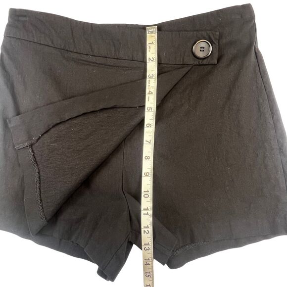 Joe B Wrap Skort XL Black Minimalist Retro Y2K Preppy Dark Academia Mini Skort - Picture 4 of 9